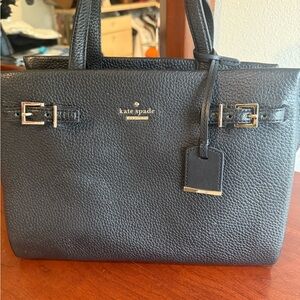 Kate Spade Black Pebbled Leather Satchel